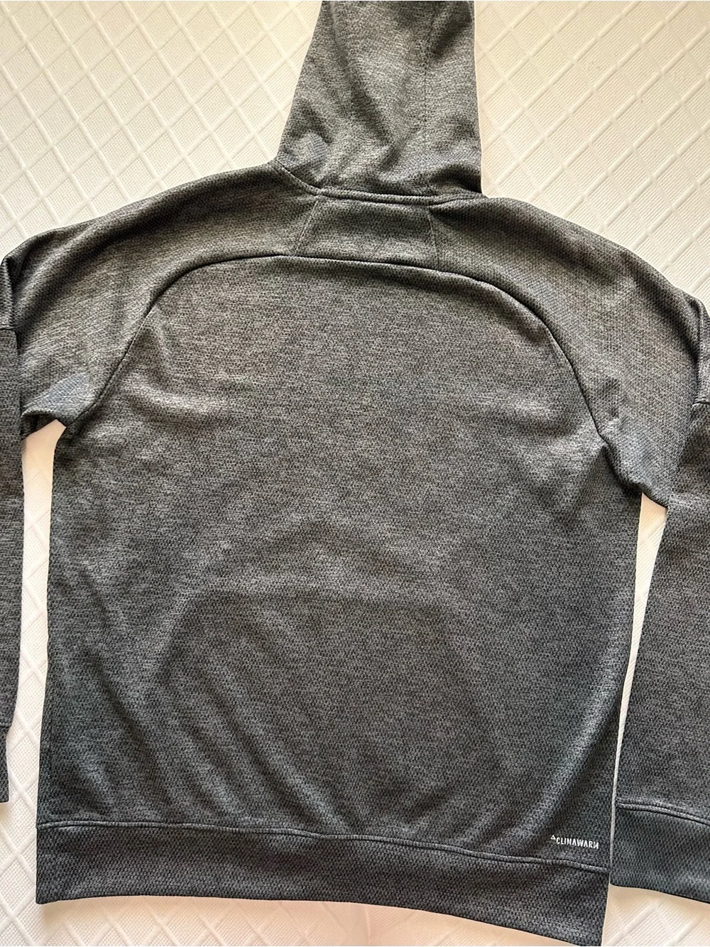 adidas Men’s Charcoal Gray Hoodie with White Logo